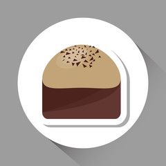 colorful chocolate design, vector illustration, sweet and delicious
