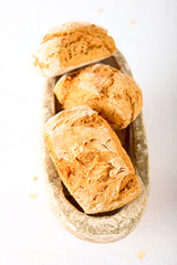 Drei Sauerteig- Brötchen