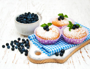 muffins with blueberry