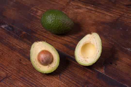 Fresh avocato opened