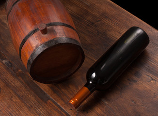 Old oak barrel
