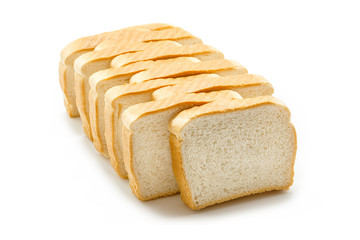 Sliced Bread isolated on white background