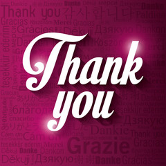 Obraz premium thanks in different languages design 