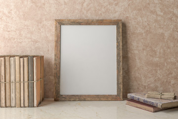 Blank Picture frame on the wall