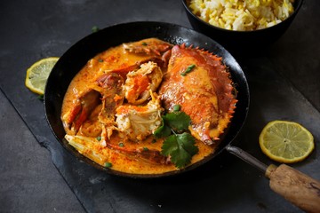 Crab Curry in coconut milk
