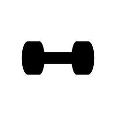 dumbbell bodybuilding black simple icon