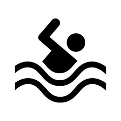 swimming water sport icon