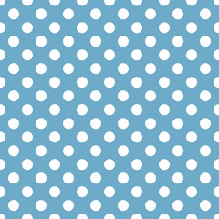 Polka dot white and blue pattern