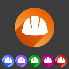 helmet constrction hard hat icon web sign symbol logo label