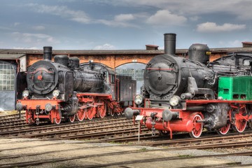 Fototapeta premium Stara lokomotywa parowa w Polsce