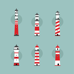 beach lighthouse set - 109165448