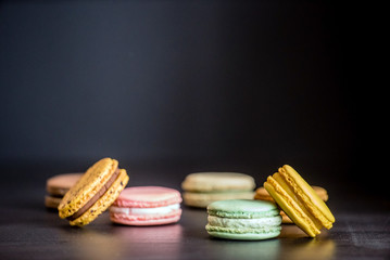 colorful macaroons