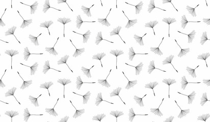 Dandelion seamless pattern