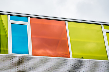 modern colored windows