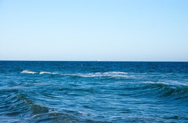 perfect sky and water of ocean