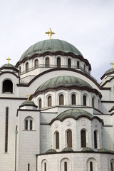 Fototapeta na wymiar The Serbian Orthodox Christian Church of St Sava , Belgrade, Serbia.