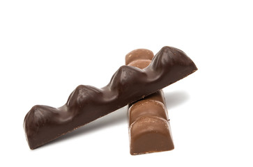 chocolate bar isolated