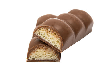chocolate bar isolated