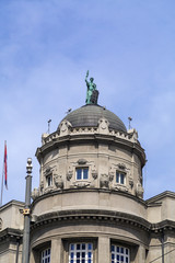 Classic architectural detail in Belgrade, the Serbian capital