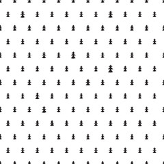 Seamless fir pattern / christmas tree pattern