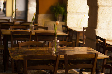 Verona old tavern outdoor landscape