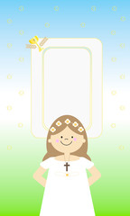 My first communion card.
