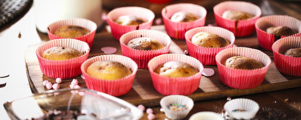 Selbstgemachte cupcakes