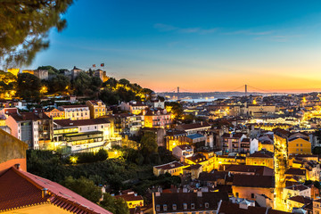 Fototapeta premium Lisbon at nigth