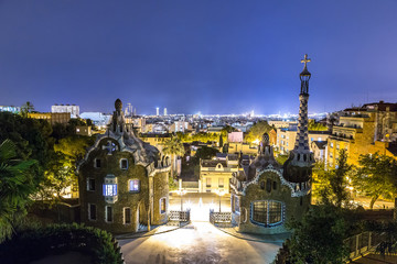 Park Guell in Barcelona,