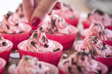 Selbstgemachte cupcakes