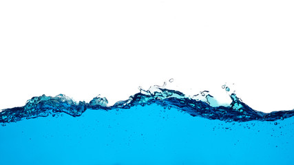 Water splash isolated on white background