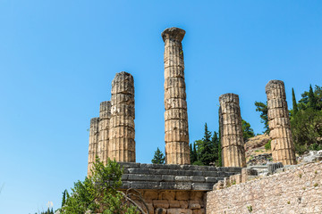 The Temple of Apollo in Delphi