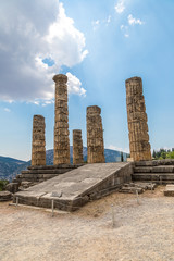 The Temple of Apollo in Delphi