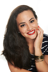 Fototapeta premium portrait woman with freckles