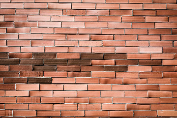 red orange brick wall for background 2