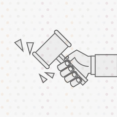justice flat icon design 