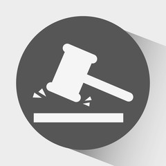justice flat icon design 