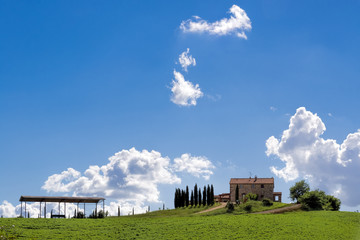 Farmland in Val d'Orcia Tuscany
