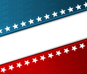 democratic republican on american flag