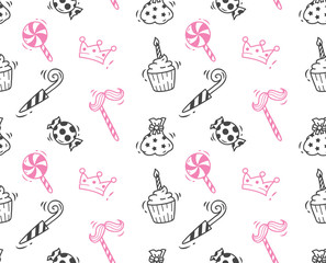 cupcake and candy background