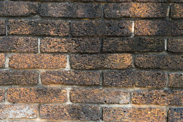 brick wall background close up.