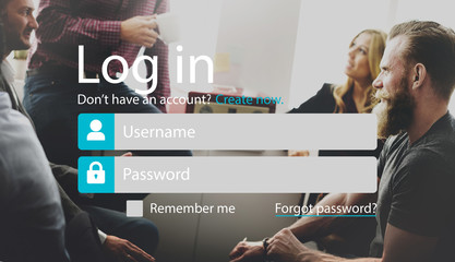 Log-in Apply Enter Join Membership Register Concept