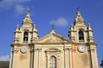 Fototapeta na wymiar St. Peter & Paul Cathedral in Mdina.