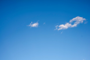 little could with blue sky