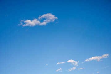 the could with blue clear sky
