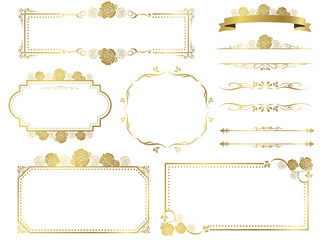 Obraz premium decorative frame set Vector 