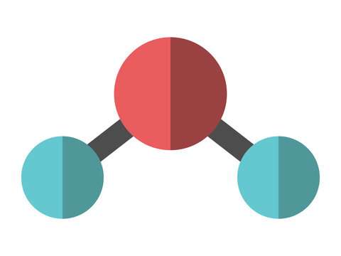 Flat water molecule isolated