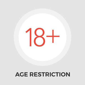 Age Restriction Flat Icon