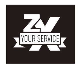 ZX Initial Logo for your startup venture