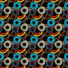 Abstract seamless pattern with circles